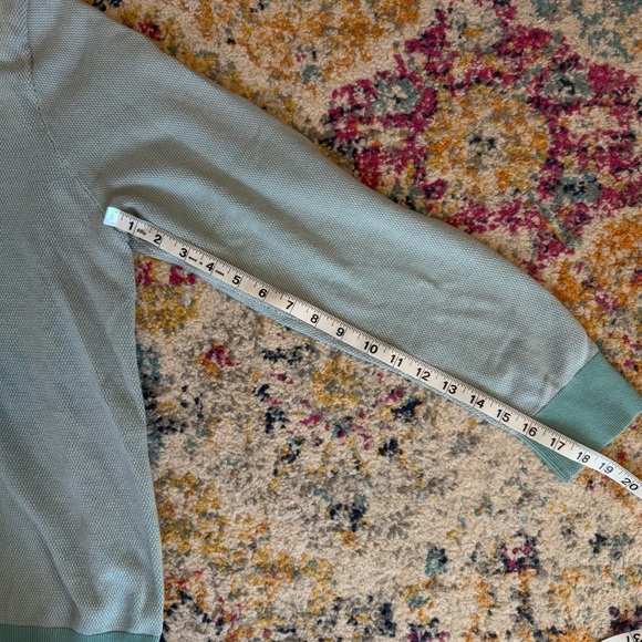 Lands’ End Men’s Green & White V Neck Long Sleeve Sweater 100% Cotton Size XL - Picture 12 of 12